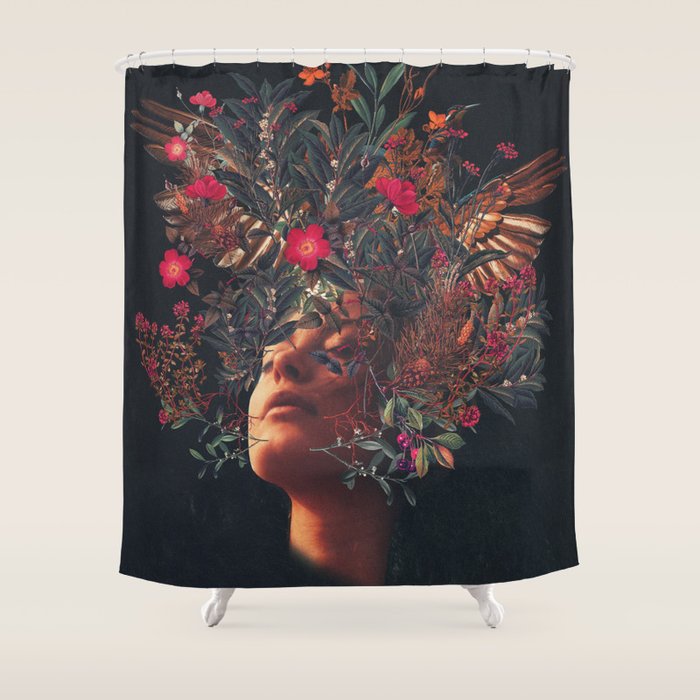 Kissing Rosa Shower Curtain Gallery Image 1