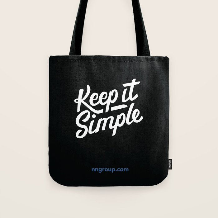 Keep It Simple Tote Bag Gallery Image 1