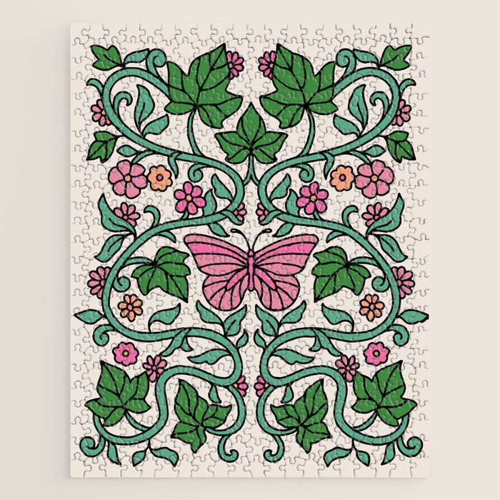 Pink Ivy Jigsaw Puzzle Gallery Image 1