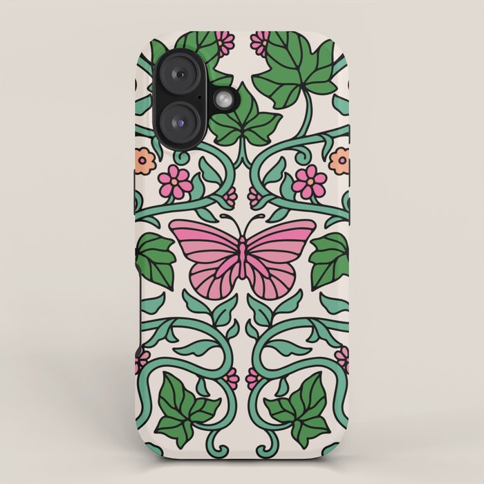 Pink Ivy iPhone Case Gallery Image 1
