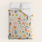 Abstract organic summer nature art pattern Duvet Cover Gallery Image 6