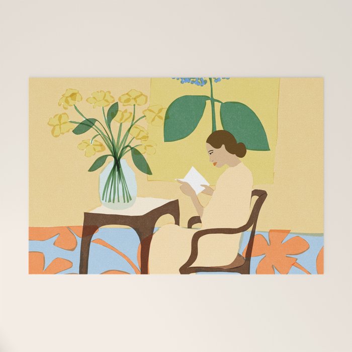 Flowers in our house Welcome Mat Gallery Image 1