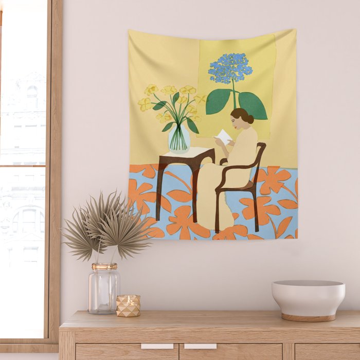 Flowers in our house Wall Tapestry Gallery Image 2