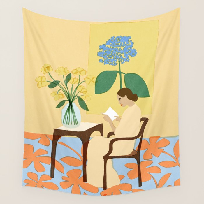 Flowers in our house Wall Tapestry Gallery Image 1