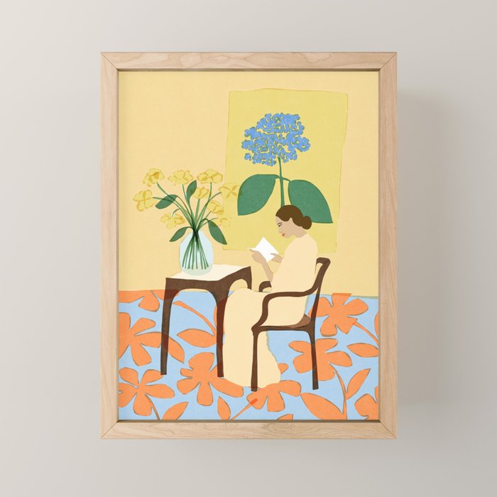 Flowers in our house Mini Art Print Gallery Image 1