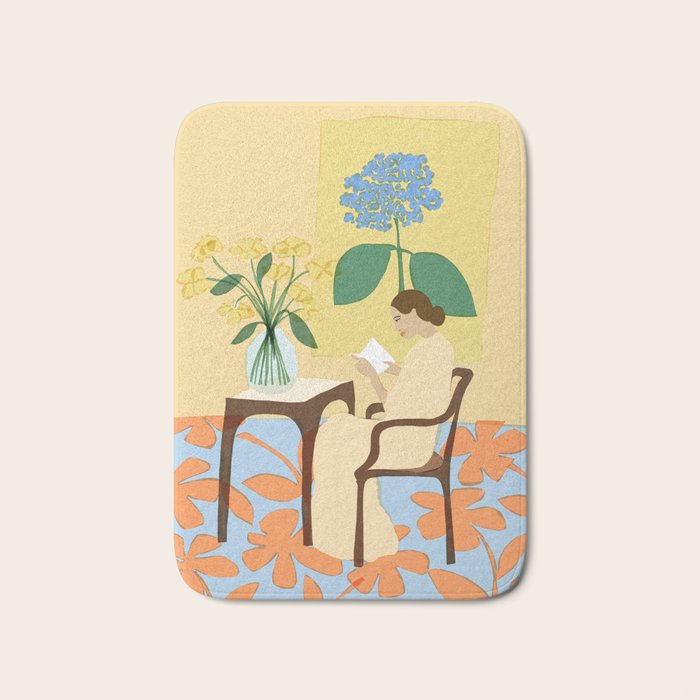 Flowers in our house Bath Mat Gallery Image 1