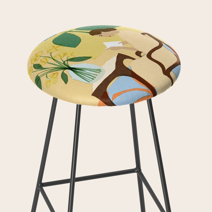 Flowers in our house Stool Gallery Image 2