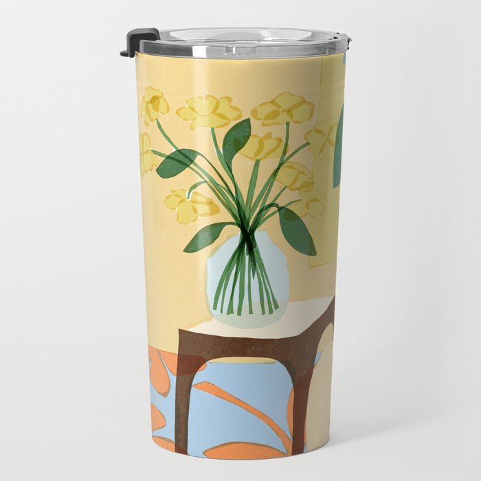 Flowers in our house Travel Mug Gallery Image 3