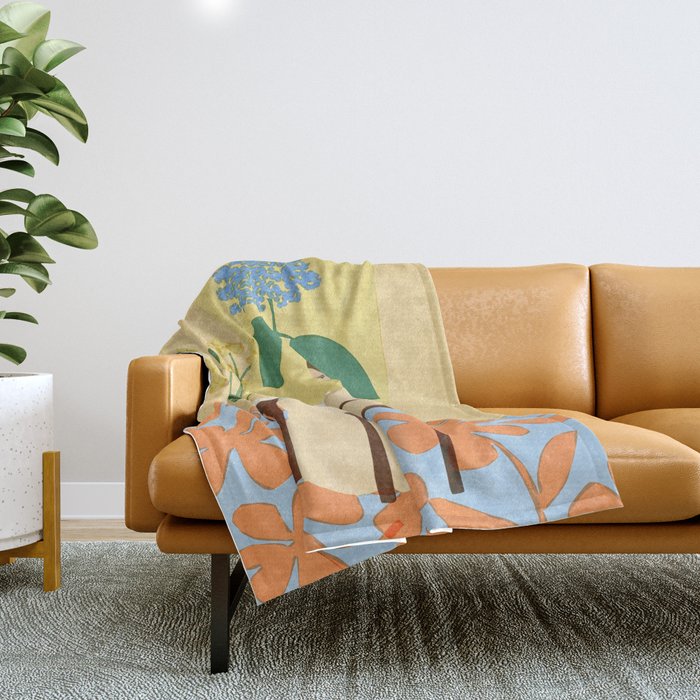 Flowers in our house Throw Blanket Gallery Image 1