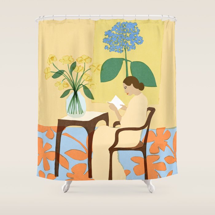 Flowers in our house Shower Curtain Gallery Image 1