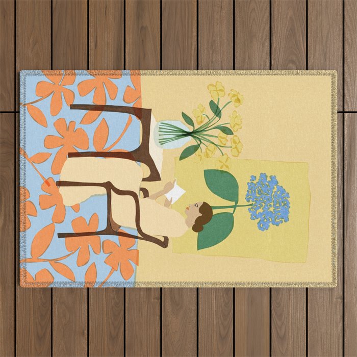 Flowers in our house Outdoor Rug Gallery Image 1