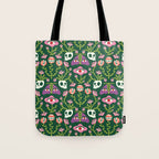 Botanical Skull and Moth Tote Bag Gallery Image 1