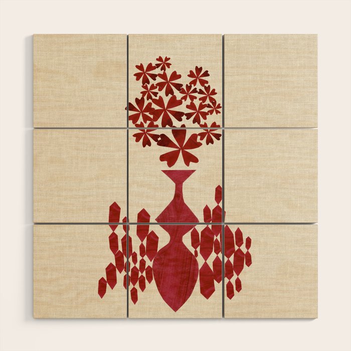 Diamond Blossom Wood Wall Art Gallery Image 1