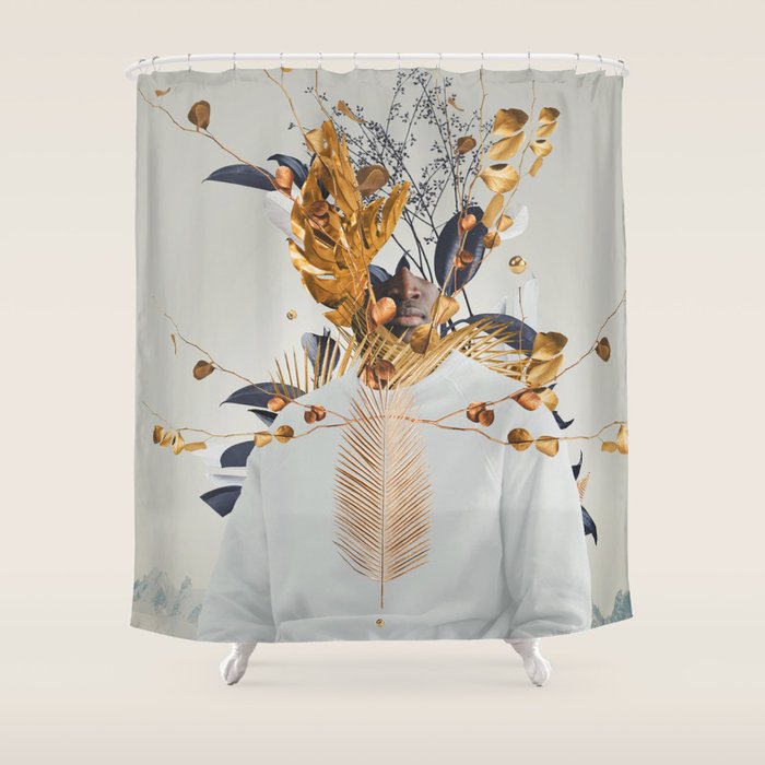 Silence and Simplicity Shower Curtain Gallery Image 1