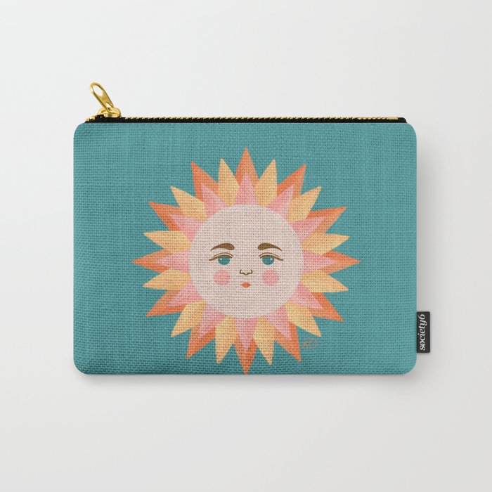 Smiling Sunny Day at the Beach Carry All Pouch Gallery Image 1