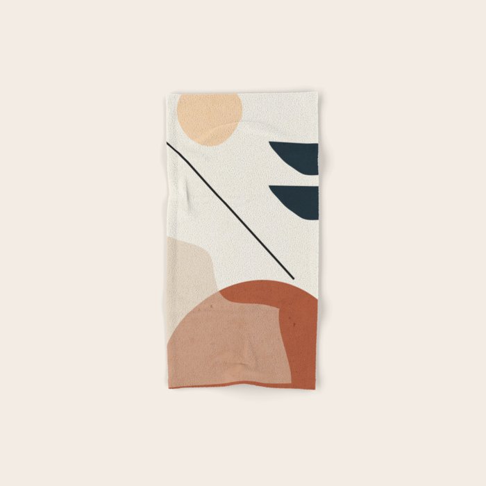Minimal Abstract Shapes 4 Bath Towel Gallery Image 1