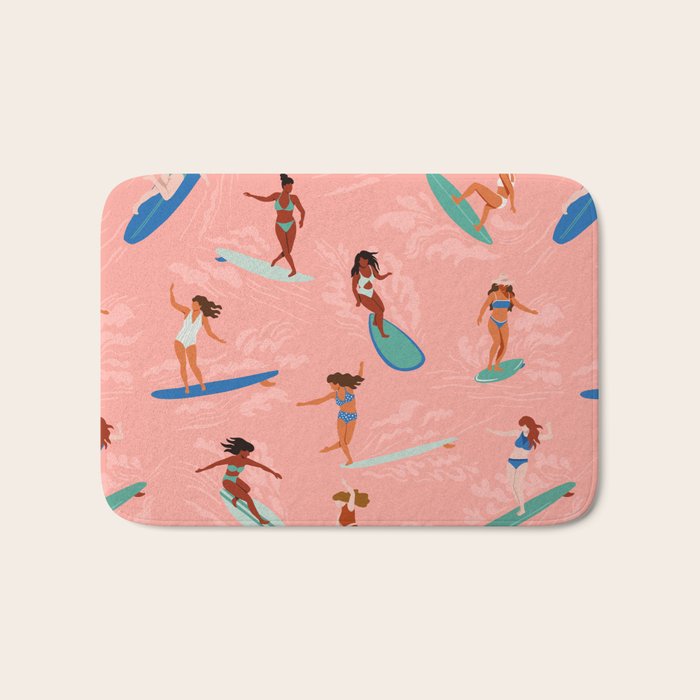 Surfer Girls Bath Mat Gallery Image 1