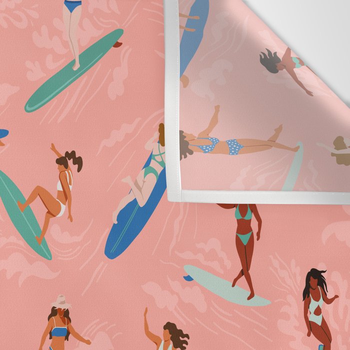 Surfer Girls Wall Tapestry Gallery Image 3