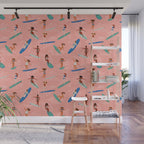 Surfer Girls Wall Mural Gallery Image 1