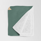 YOUâRE DOING GREAT BITCH vintage green cream Throw Blanket Gallery Image 3