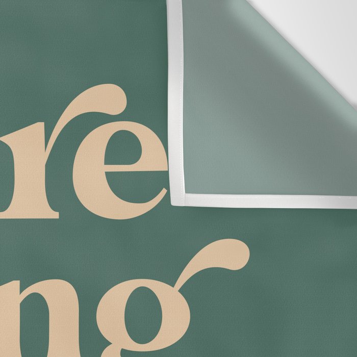 YOUâRE DOING GREAT BITCH vintage green cream Wall Tapestry Gallery Image 3