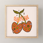 Gemini Cherries Mini Art Print Gallery Image 1