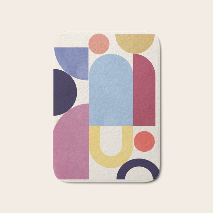 Abstract Shapes 55 Bath Mat Gallery Image 1