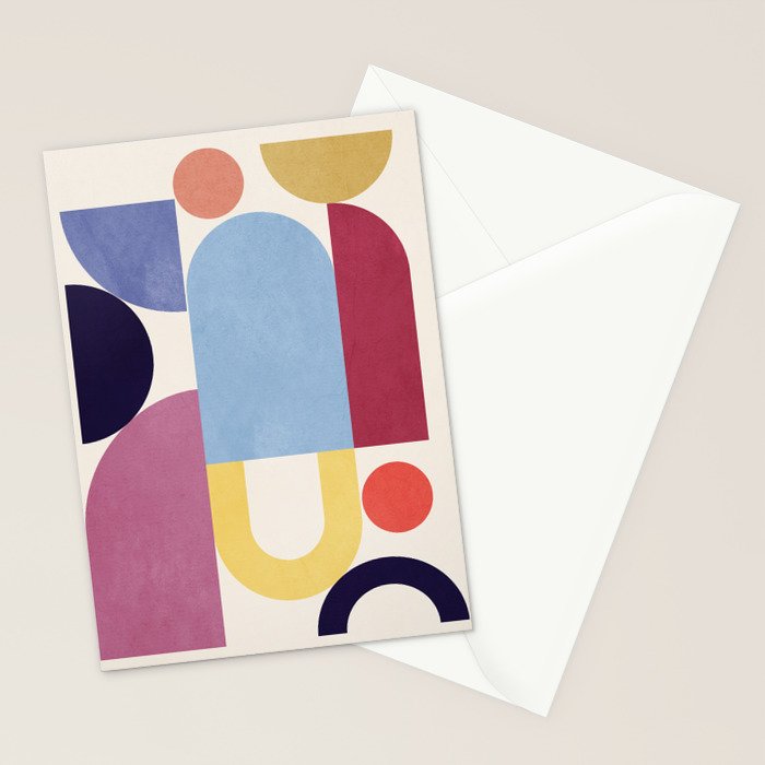 Abstract Shapes 55 Stationery Card Gallery Image 2