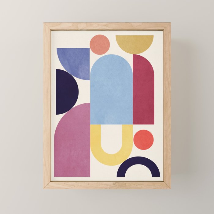 Abstract Shapes 55 Mini Art Print Gallery Image 1