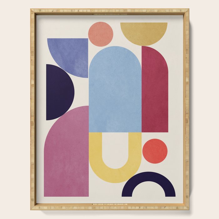Abstract Shapes 55 Serving Tray Gallery Image 1