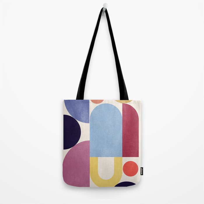 Abstract Shapes 55 Tote Bag Gallery Image 2