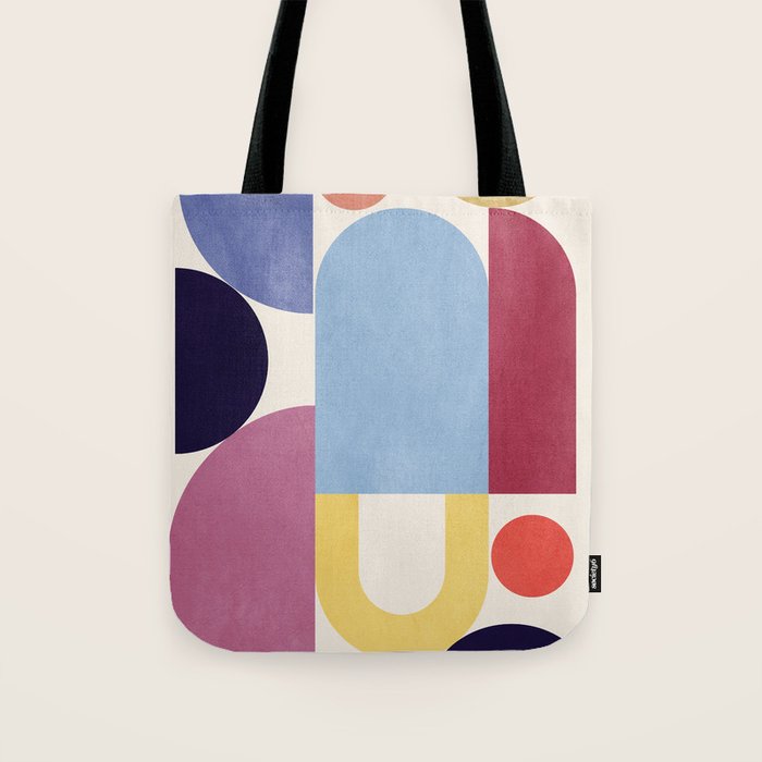 Abstract Shapes 55 Tote Bag Gallery Image 1