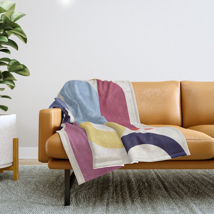 Abstract Shapes 55 Throw Blanket Gallery Image 1
