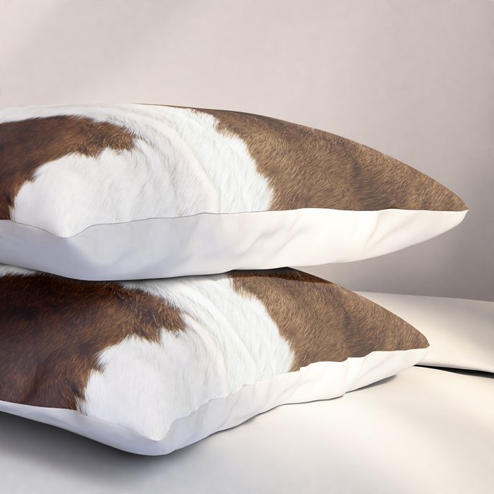 Brown Cowhide Pillow Sham Gallery Image 3