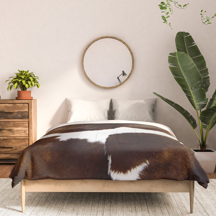 Brown Cowhide Comforter Gallery Image 3