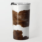 Brown Cowhide Travel Mug Gallery Image 3