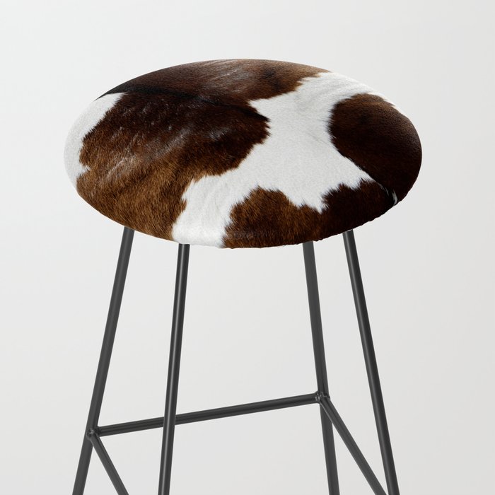 Brown Cowhide Stool Gallery Image 2