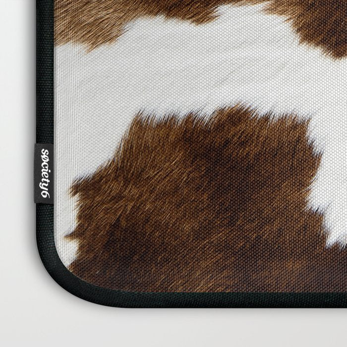 Brown Cowhide Laptop Sleeve Gallery Image 3
