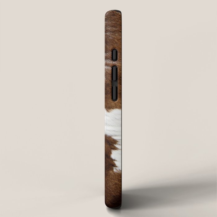 Brown Cowhide iPhone Case Gallery Image 2