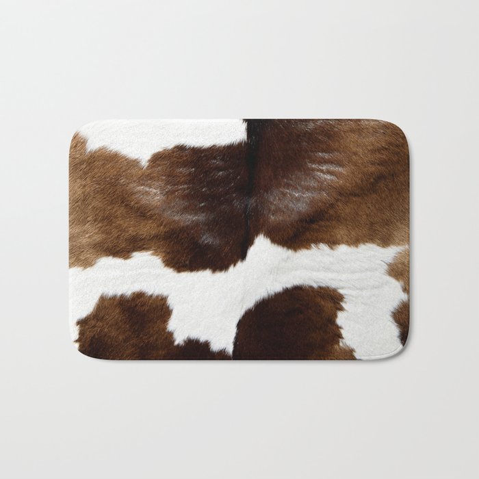 Brown Cowhide Bath Mat Gallery Image 1