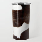 Brown Cowhide Travel Mug Gallery Image 1