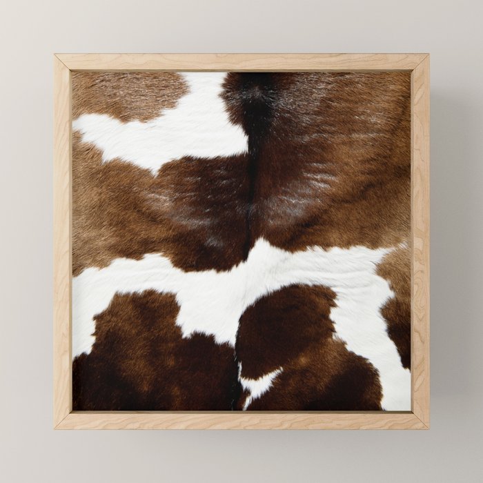 Brown Cowhide Mini Art Print Gallery Image 1