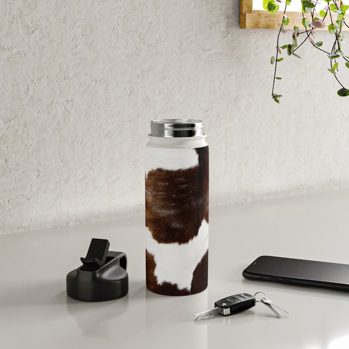 Brown Cowhide Water Bottle Gallery Image 4