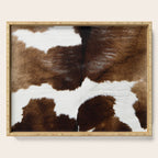 Brown Cowhide Serving Tray Gallery Image 1