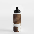 Brown Cowhide Water Bottle Gallery Image 2