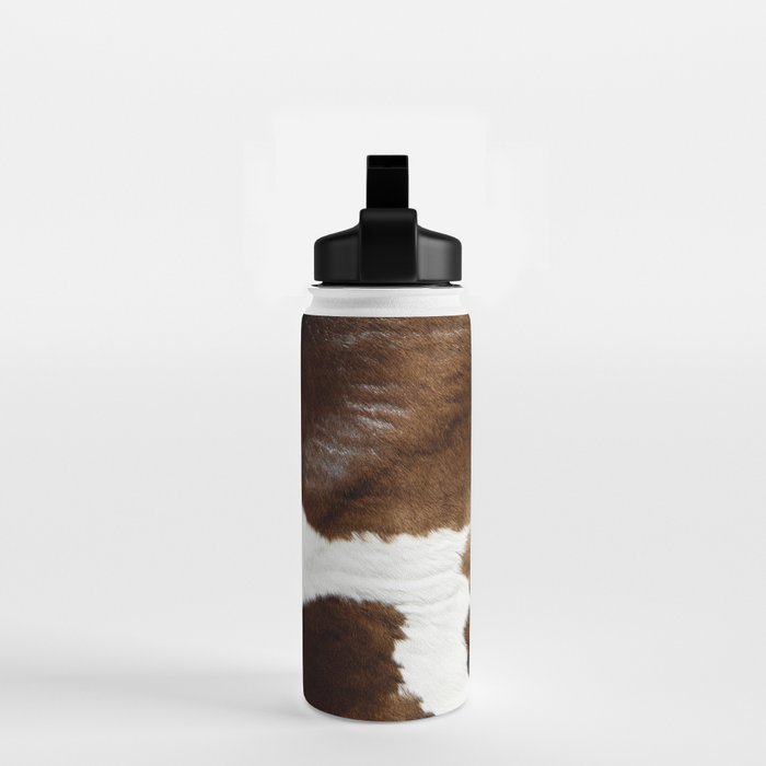 Brown Cowhide Water Bottle Gallery Image 2