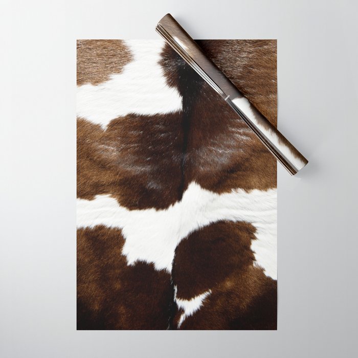 Brown Cowhide Wrapping Paper Gallery Image 1