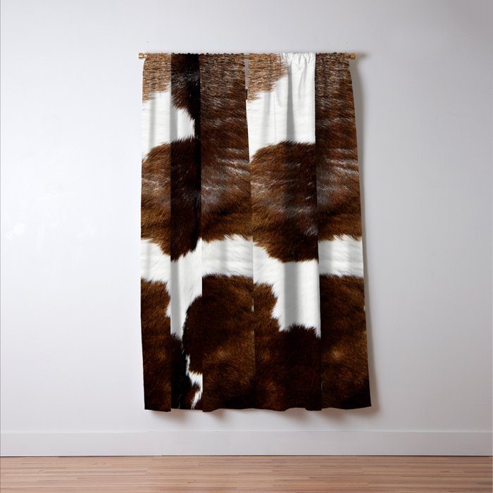 Brown Cowhide Window Curtain Gallery Image 3