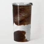 Brown Cowhide Travel Mug Gallery Image 2