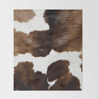 Brown Cowhide Throw Blanket Gallery Image 2